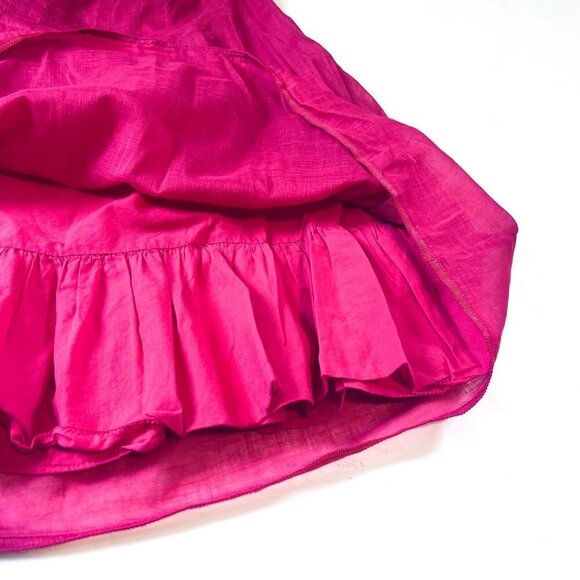 J.Crew Hot Pink Fushia Pleated Crepe Skirt, Size 4 - Picture 4 of 10
